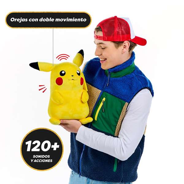 Famosa Peluche Pikachu Puppetronic 50 cm avec lumières et sons