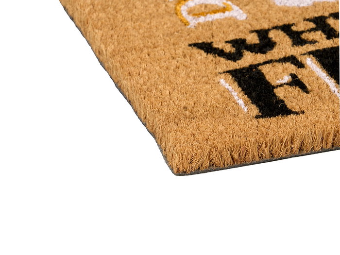 Giftdecor Felpudo Beer 40x60 cm en fibre de coco et PVC (Set de 10)