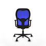 Piqueras y Crespo Chaise de Bureau Jorquera Bleu et Brun foncé
