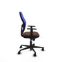 Piqueras y Crespo Chaise de Bureau Jorquera Bleu et Brun foncé