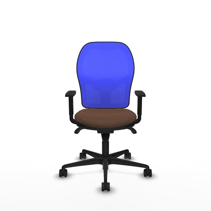 Piqueras y Crespo Chaise de Bureau Jorquera Bleu et Brun foncé Piqueras y Crespo Chaise de Bureau Jorquera Bleu et Brun foncé