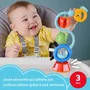 Fisher Price Hochet Multi Activités avec Ventouse - Balles à Billes, Hochet à Clic et Carillon
