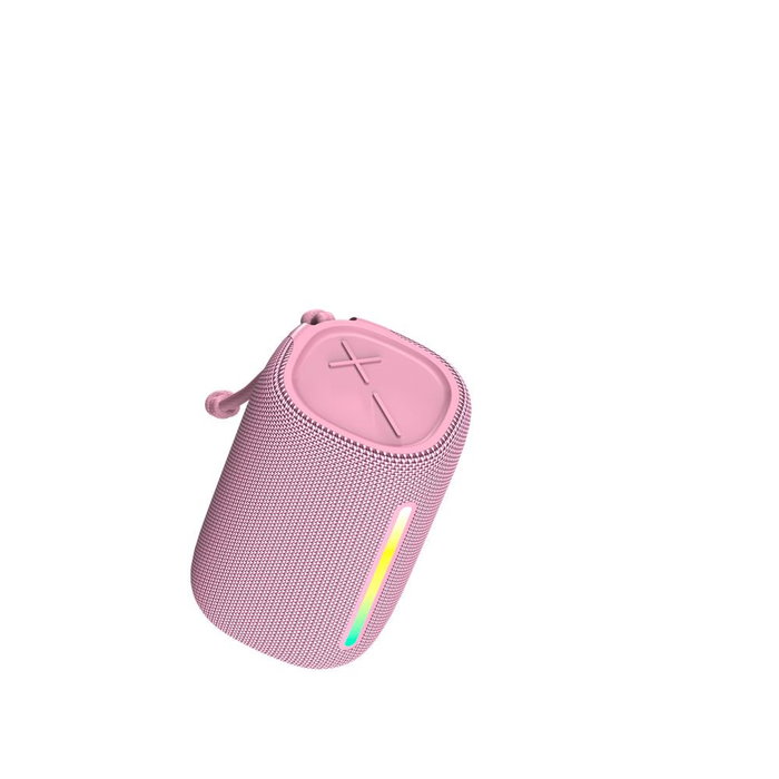 Forever BS-10 Enceinte Bluetooth Portable 10W RGB LED Rose IPX5 TWS USB-C