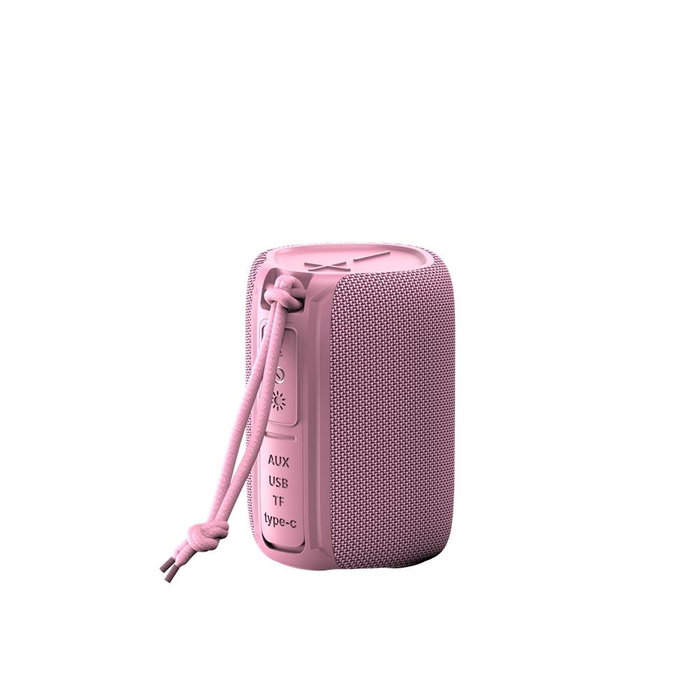 Forever BS-10 Enceinte Bluetooth Portable 10W RGB LED Rose IPX5 TWS USB-C