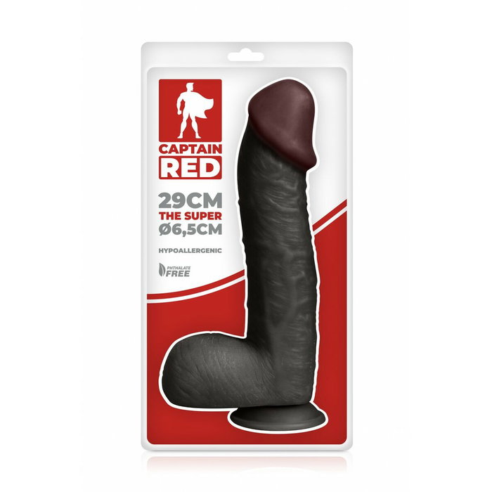 Gode réaliste Captain Red 30 cm