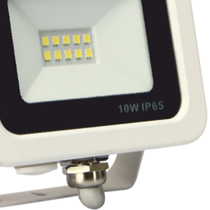Silver Projecteur LED 10W 3000K IP65 Blanc Extérieur Intérieur - Projecteur Silver Projecteur LED 10W 3000K IP65 Blanc Extérieur Intérieur - Projecteur