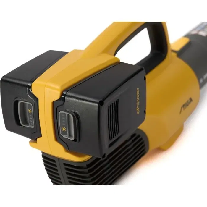 Stiga BL 300e Kit - Souffleur de feuilles sans fil avec 2 batteries 20V 4Ah et chargeur, autonomie jusqu'à 40 min, tube amovible et poignée ergonomique