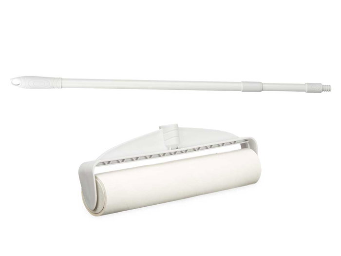 Arte Regal Quitapelusa à manche télescopique 60 feuilles 20 cm blanc (Set de 12)