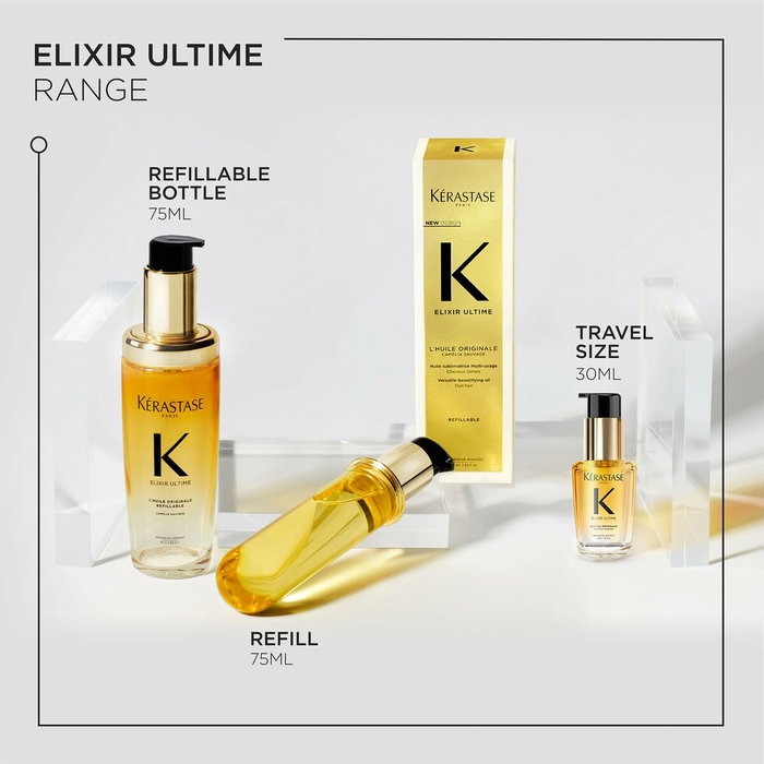 Kerastase Elixir Ultime Huile Capillaire Multi-usages 30 ml Protection Thermique Jusqu'à 230°C
