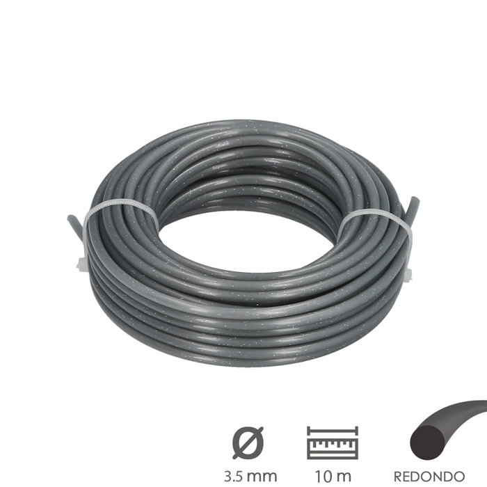 WOLFPACK LINEA PROFESIONAL Fil Nylon/Aluminio Redondo Ø 3,5 mm (Rouleau 10 m) WOLFPACK LINEA PROFESIONAL Fil Nylon/Aluminio Redondo Ø 3,5 mm (Rouleau 10 m)