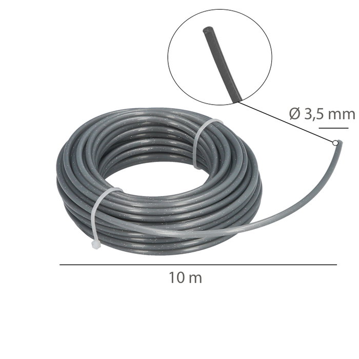WOLFPACK LINEA PROFESIONAL Fil Nylon/Aluminio Redondo Ø 3,5 mm (Rouleau 10 m) WOLFPACK LINEA PROFESIONAL Fil Nylon/Aluminio Redondo Ø 3,5 mm (Rouleau 10 m)