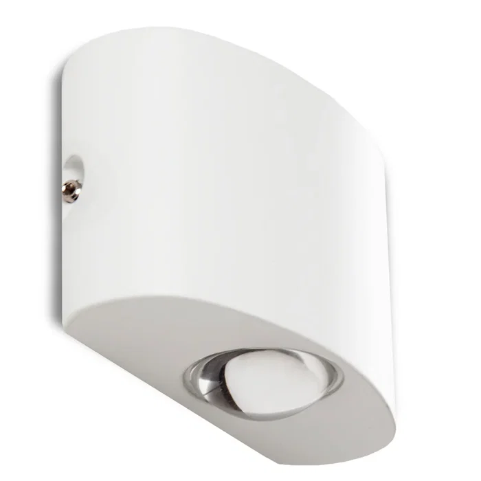 Krolicht Applique mural LED extérieur 2W 129Lm 2700K IP65 40 000H 86x58mm blanc chaud pour terrasse, balcon, escalier - Réf. TH-854-WW