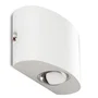 Krolicht Applique mural LED extérieur 2W 129Lm 2700K IP65 40 000H 86x58mm blanc chaud pour terrasse, balcon, escalier - Réf. TH-854-WW