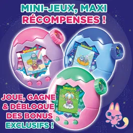 Bandai Tamagotchi Paradise Modèle Ciel 43423 - Jouet Électronique d'Animal Virtuel avec 3 Champs Différents - Version Française