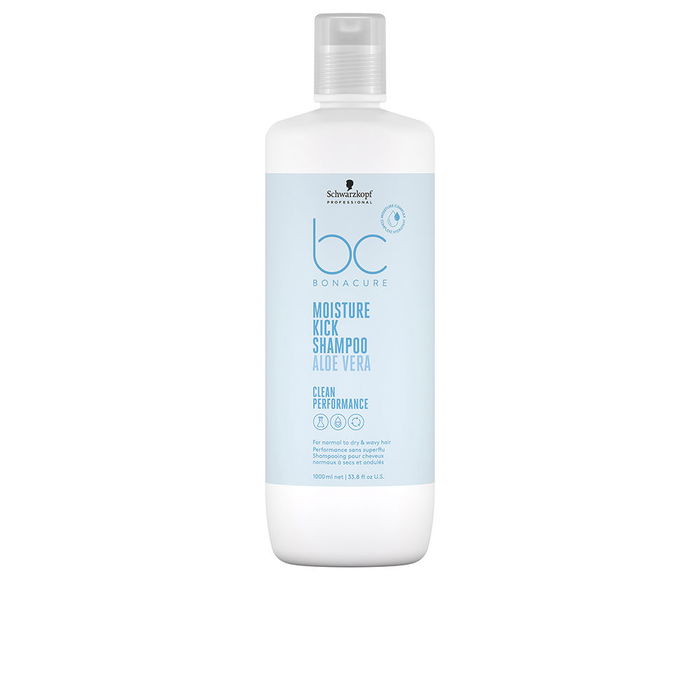 Schwarzkopf BC Moisture Kick Shampooing Hydratant Cheveux Normaux Secs Frisés Fragiles 1000 ml Schwarzkopf BC Moisture Kick Shampooing Hydratant Cheveux Normaux Secs Frisés Fragiles 1000 ml