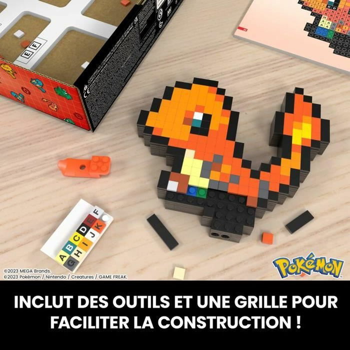 Mega Pokémon Salamèche Coffret de construction rétro 349 pièces