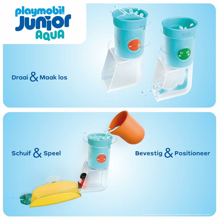 Playmobil Toboggan avec réservoir d'eau Junior Aqua & Tinti 71775