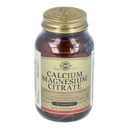 SOLGAR Calcium Magnésium Citrate 50 Comprimés