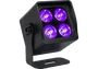 ALGAMLIGHT EVENT PAR 44 QUAD IP : Projecteur LED 4x4W RGB+WW, IP65, avec Batterie et W-DMX