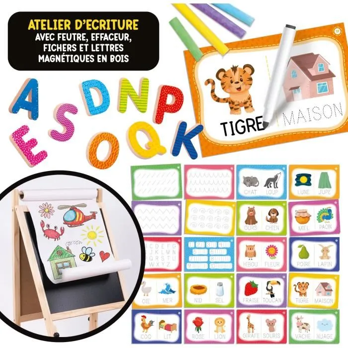 Lisciani Giochi Tableau évolutif Montessori en bois