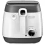 Delonghi FS6035 Friteuse 2.4L, 1700W, Capacité 1.5kg de frites, Thermostat Réglable, Cuve Amovible Antiadhésive, Hublot, Filtre Anti-Odeur, Parois Froides, Gris, 41.5 x 29 x 26 cm