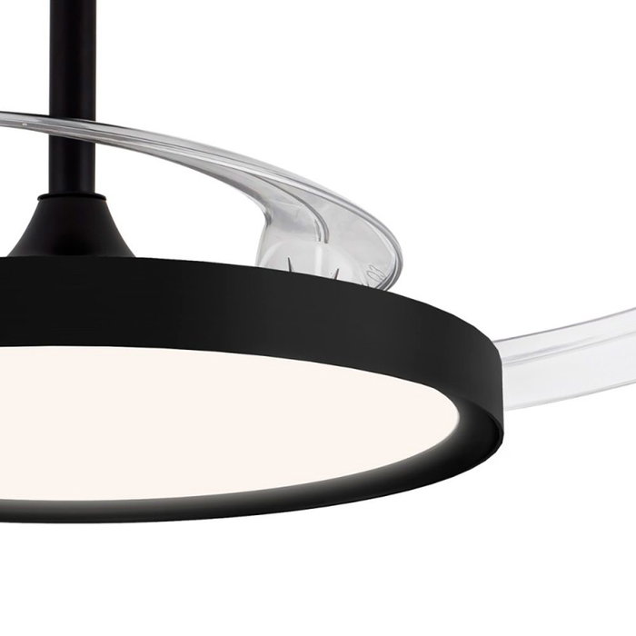 Ventilateur de Plafond avec Lumière CristalRecord Noir 43 W (3000 K) (4000 K) Ventilateur de Plafond avec Lumière CristalRecord Noir 43 W (3000 K) (4000 K)