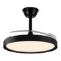 Ventilateur de Plafond avec Lumière CristalRecord Noir 43 W (3000 K) (4000 K)