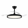 Ventilateur de Plafond avec Lumière CristalRecord Noir 43 W (3000 K) (4000 K)