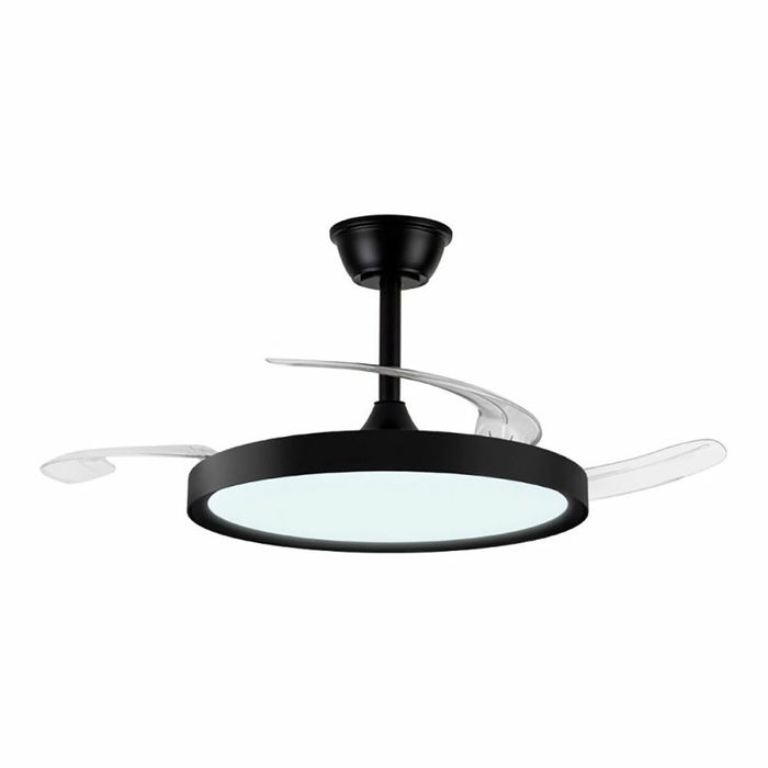 Ventilateur de Plafond avec Lumière CristalRecord Noir 43 W (3000 K) (4000 K) Ventilateur de Plafond avec Lumière CristalRecord Noir 43 W (3000 K) (4000 K)