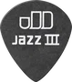 DUNLOP Pack de 72 médiators Tortex® Jazz Pitch Black - 0,60 mm