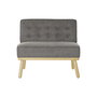 Fauteuil DKD Home Decor 80 x 66 x 72 cm Sapin Bois Marron Gris foncé