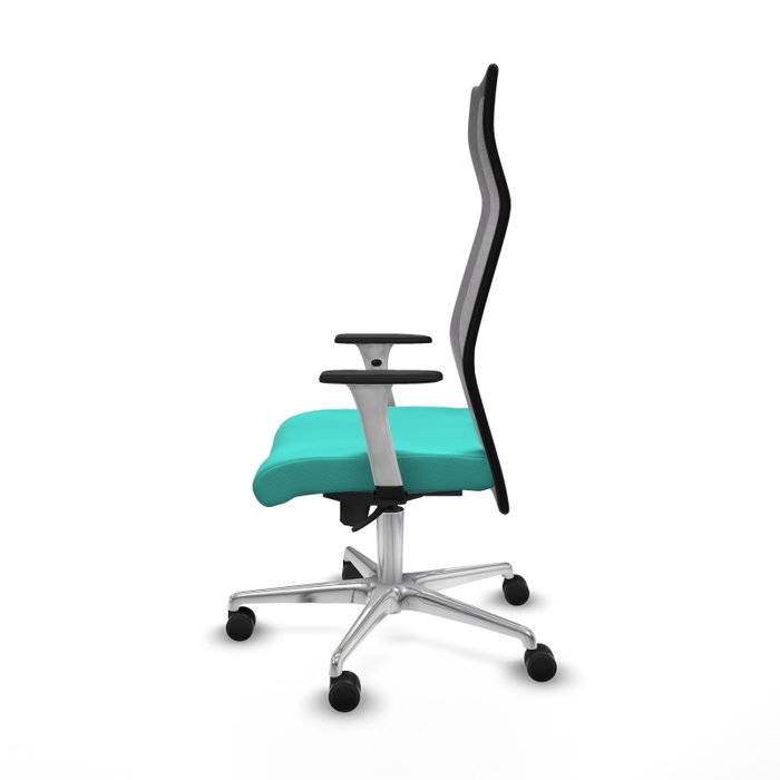 Piqueras y Crespo Chaise de Bureau Albacete Turquoise et Noir Piqueras y Crespo Chaise de Bureau Albacete Turquoise et Noir