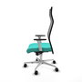 Piqueras y Crespo Chaise de Bureau Albacete Turquoise et Noir