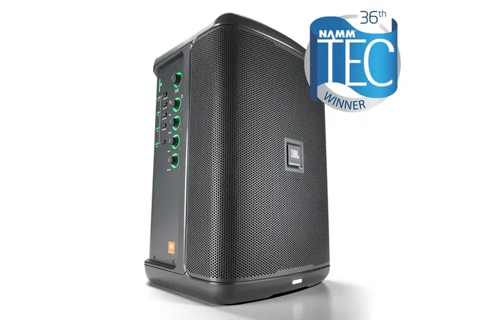 JBLPRO Eon One Compact – Enceinte portable Bluetooth 112 dB, batterie 12h, woofer 8 pouces, mixeur 4 canaux