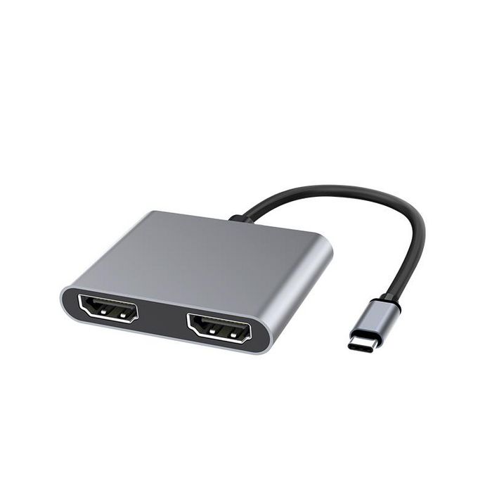 MicroConnect Adaptateur USB-C vers 2 x HDMI, 0,15 m, Gris, MST MicroConnect Adaptateur USB-C vers 2 x HDMI, 0,15 m, Gris, MST