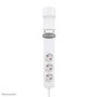 Neomounts DS22-840WH6 VOLT Prise de Bureau avec Pince, 2x USB-C 20W, 1x USB-A 18W, 3 Prises 230V Type F 3680W, Charge Rapide, Cordon 1,4m - Blanc