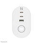 Neomounts DS22-840WH6 VOLT Prise de Bureau avec Pince, 2x USB-C 20W, 1x USB-A 18W, 3 Prises 230V Type F 3680W, Charge Rapide, Cordon 1,4m - Blanc