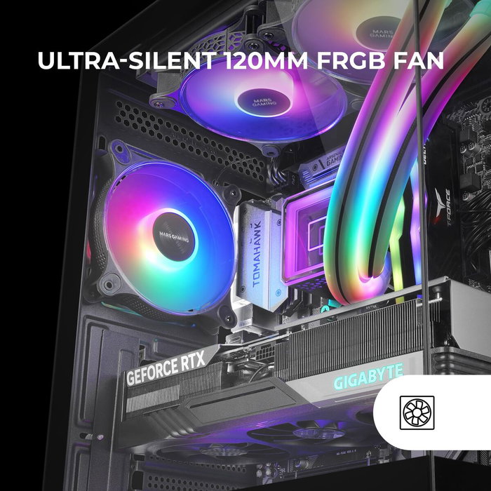 Boîtier ATX semi-tour Mars Gaming MCXO Noir