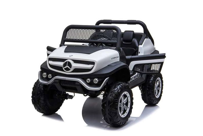 Voiture électrique pour enfants Mercedes Benz Unimog Blanc 12 V Voiture électrique pour enfants Mercedes Benz Unimog Blanc 12 V
