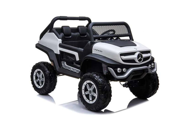 Voiture électrique pour enfants Mercedes Benz Unimog Blanc 12 V Voiture électrique pour enfants Mercedes Benz Unimog Blanc 12 V
