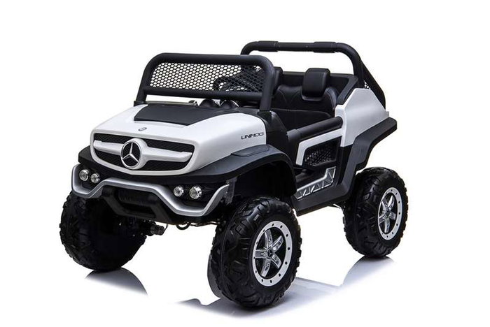 Voiture électrique pour enfants Mercedes Benz Unimog Blanc 12 V Voiture électrique pour enfants Mercedes Benz Unimog Blanc 12 V