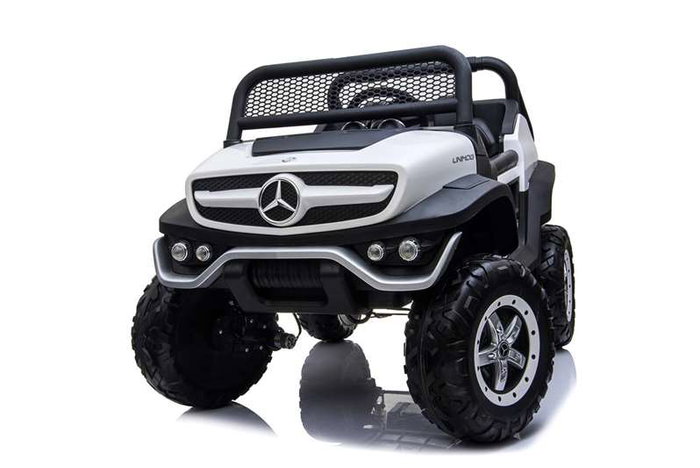 Voiture électrique pour enfants Mercedes Benz Unimog Blanc 12 V Voiture électrique pour enfants Mercedes Benz Unimog Blanc 12 V