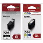 Canon Multipack PG-595XL / CL-586XL avec 50 feuilles de papier photo 10x15 cm