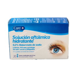 CARE+ Solution Ophtalmique Hialuronate de Sodium 0,2% 20 Vials