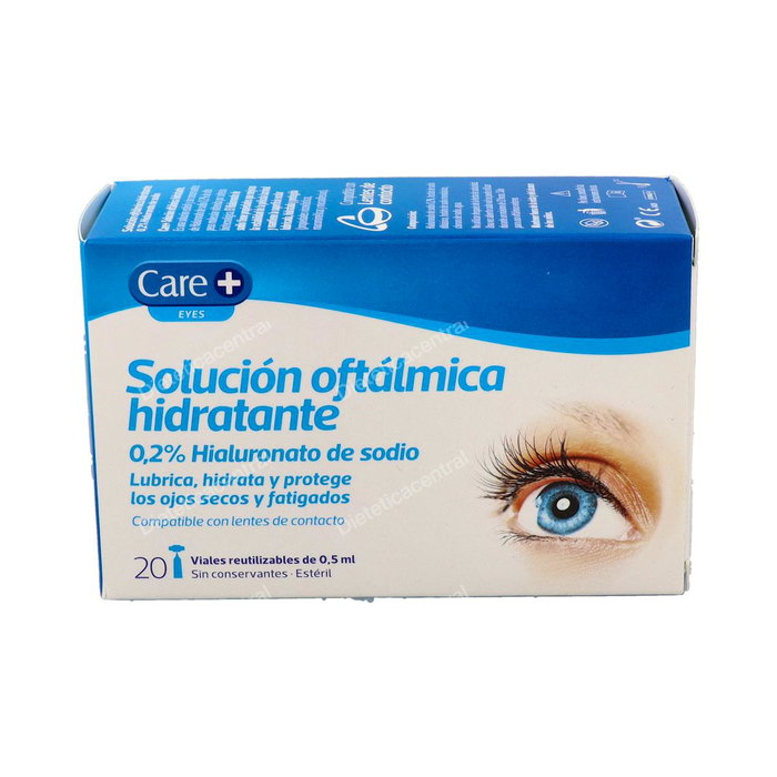 CARE+ Solution Ophtalmique Hialuronate de Sodium 0,2% 20 Vials CARE+ Solution Ophtalmique Hialuronate de Sodium 0,2% 20 Vials