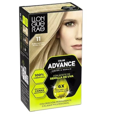 Llongueras COLOR ADVANCE 11-rubio natural extra claro, coloration permanente