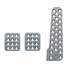 Omp OMPOA0-1020-003 Jeu De 3 Pédales Aluminium Pédale Accélération Longue Universelles