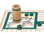 Cayro Jeu de Parcheesi Collection - Plateau en bois 34.5x34.5 cm - Version multilingue (Français, Espagnol, Anglais, etc.)