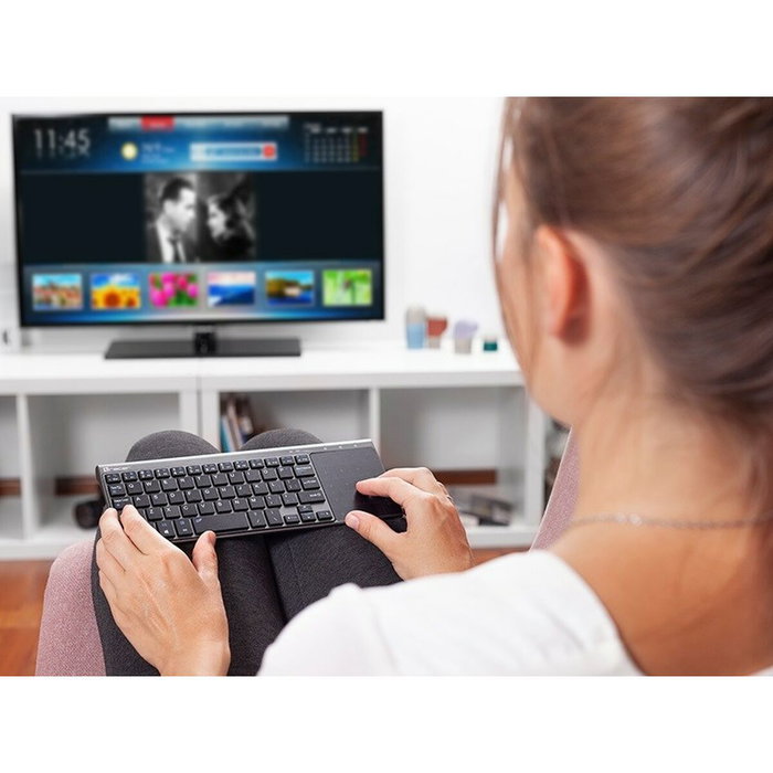 Tracer Clavier TRAKLA46934 Argenté Noir/Gris avec Touchpad