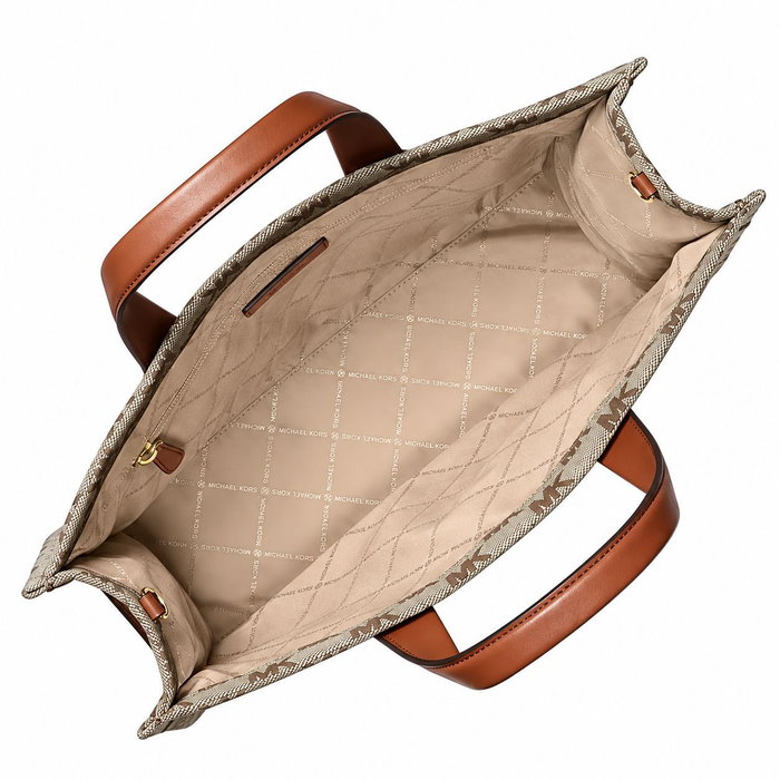MICHAEL KORS Sac GIGI 38S5G3GT3J-BEIGE Marron